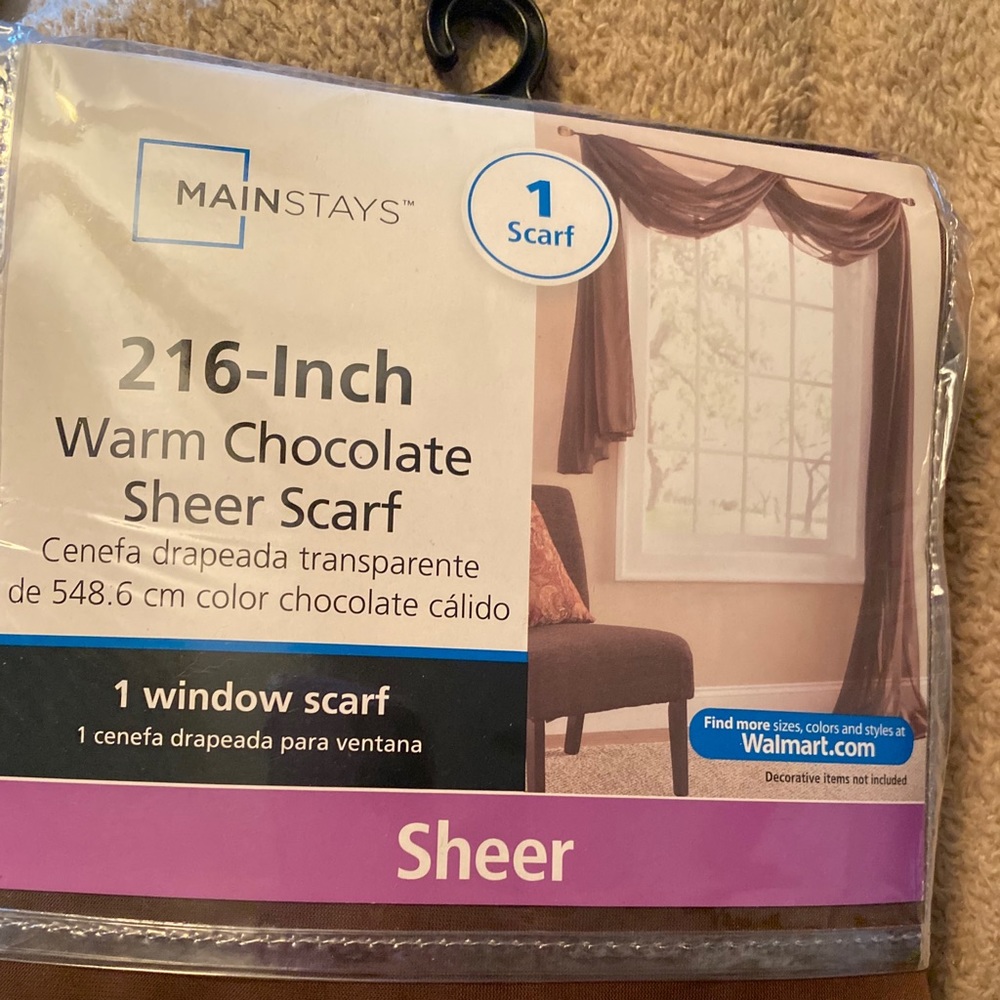 Window scarf Never used